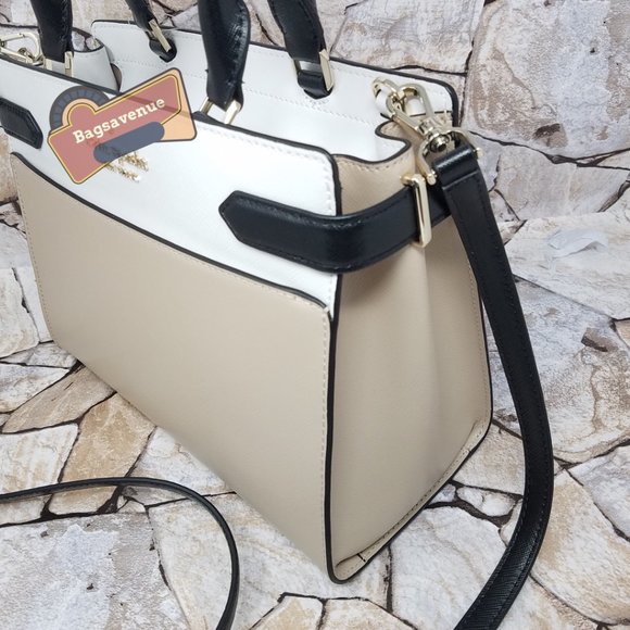 ✨purse staci medium satchel shoulder bag beige leather medium Wallet Kate Spade - Picture 10 of 15